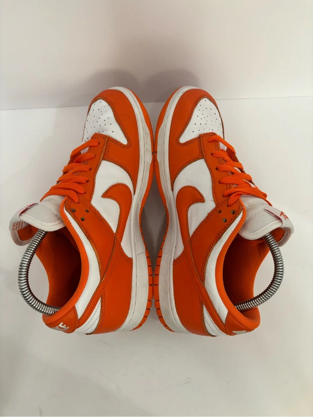 Nike Men’s Low-Top Sneakers in Orange and White